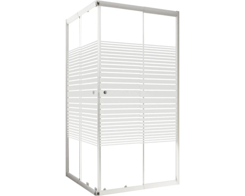 Duschkabine mit Streifenmuster