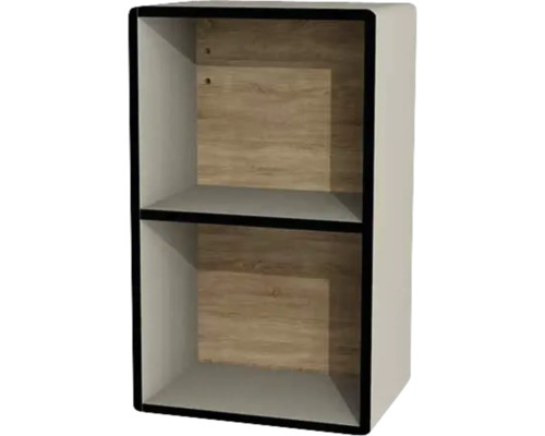 Hängeschrank offen Devo Sonus 2.0 BxHxT 38x63x28 cm dakar suedette matt/Eiche