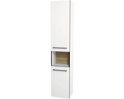 Hängehochschrank mit 2 Türen Devo Sonus 2.0 links BxHxT 38x186x30 cm arctic white hochglanz