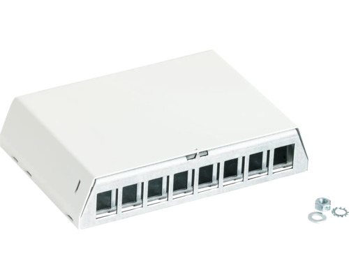 Verteilerdose mit Schrauben und Muttern