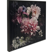 Dekoratives Wandbild mit floralem Motiv im Rahmen