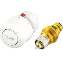 Danfoss Logo Thermostatkopf und Thermostatventil