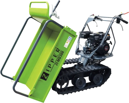 Zipper Raupendumper mit Kippfunktion für den Transport von Materialien.