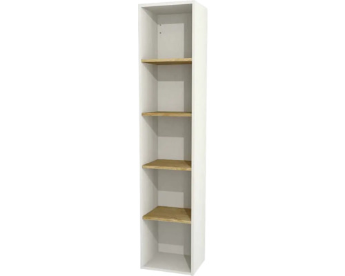 Seitenschrank offen Devo Sonet 35x164x30 cm weiß/Eiche