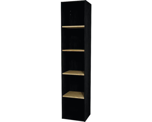 Seitenschrank offen Devo Sonet 35x164x30 cm structure graphit/Eiche