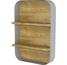 Wandregal mit drei Ablagen aus Holz