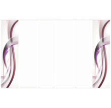 Schiebevorhang mit wellenförmigem Muster