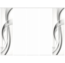 Schiebetür mit abstrakten Linien