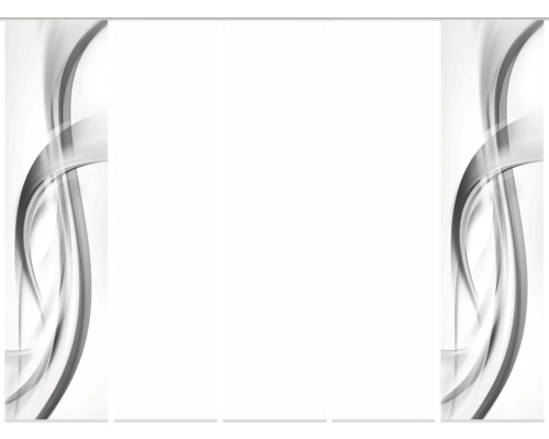 Schiebetür mit abstrakten Linien