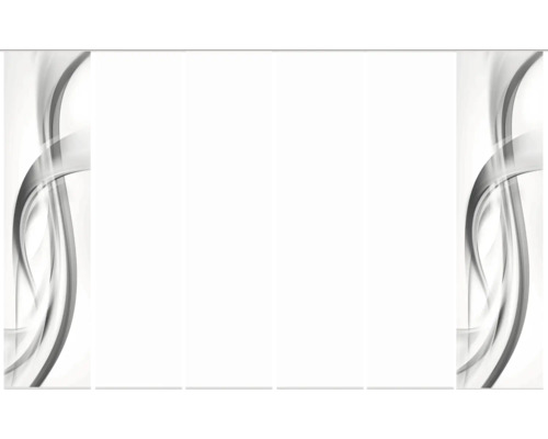 Schiebegardine mit grafischem Muster