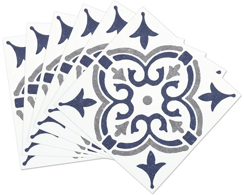 Mehrere Dekorfliesen mit Ornamentmuster