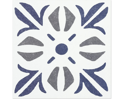 Dekorfliese mit floralem Muster