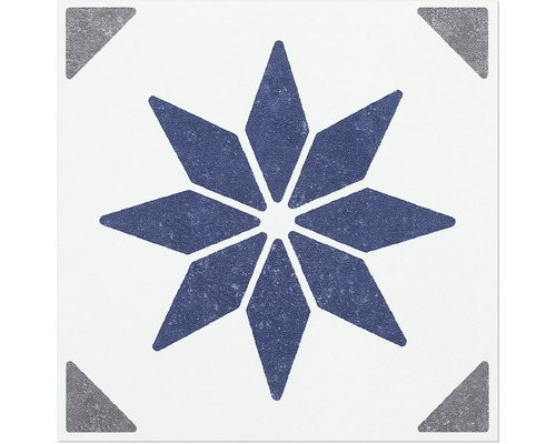 Dekorfliese mit Sternmuster
