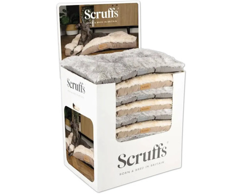 Verkaufsaufsteller mit Scruffs Hundebetten