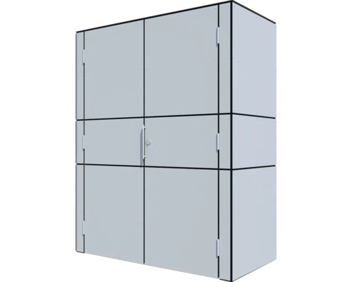 Großer Geräteschrank zur Aufbewahrung von Gartengeräten