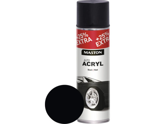 Sprühlack Maston AutoACRYL Metallschutz matt schwarz 500 ml Sprühlack Maston AutoACRYL Metallschutz matt schwarz 500 ml