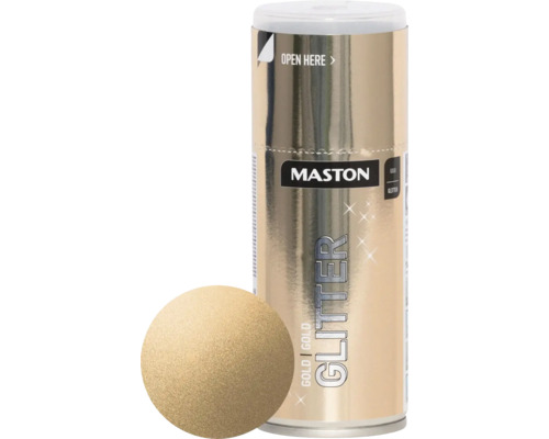 Sprühlack Maston Glitzer-Effekt gold 150 ml