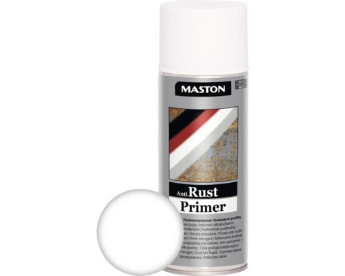 Sprühlack Maston Grundierung Rostlöser Rostschutz weiss 400 ml Maston Anti Rust Primer Sprühlack