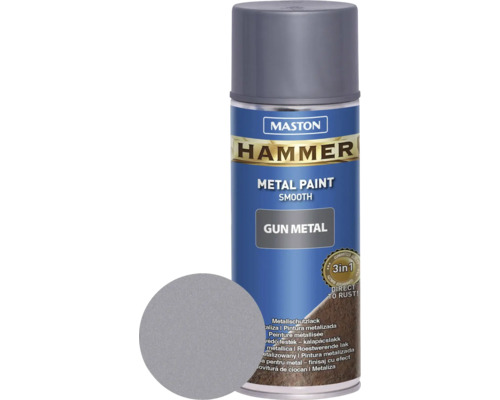 Sprühlack Maston Hammer Gun Metal smooth Metallschutz grau 400 ml Sprühlack Maston Hammer Gun Metal smooth Metallschutz grau 400 ml