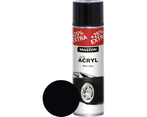 Sprühlack Maston AutoACRYL Metallschutz glatt schwarz 500 ml Sprühlack Maston AutoACRYL Metallschutz glatt schwarz 500 ml
