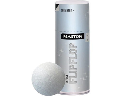 Sprühlack FlipFlop Effekt hochglänzend silber 150 ml Maston Flip Flop Effektlack Sprühdose