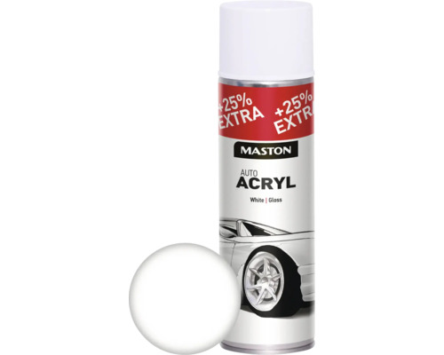 Sprühlack Maston AutoACRYL Metallschutz weiss 500 ml Sprühlack Maston AutoACRYL Metallschutz weiss 500 ml