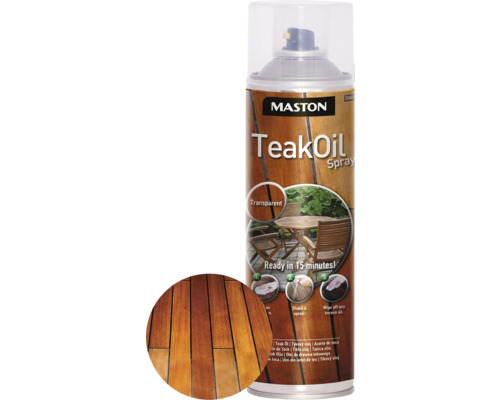 Sprühlack Teak Öl Maston klar farblos 500 ml