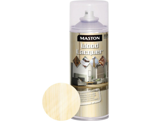 Sprühlack Maston Klarlack Holz hochglanz farblos 400 ml Mastons Holzlack Spraydose
