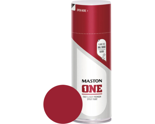 Sprühlack Maston ONE glänzend RAL 3000 feuerrot 400 ml