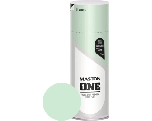 Sprühlack Maston ONE - Matt RAL 6019 Pastel Green 400 ml Mastons Sprühfarbe in Pastellgrün RAL 6019