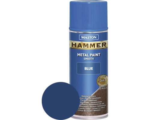 Sprühlack Maston Hammer Metallschutz glatt blau 400 ml Sprühlack Maston Hammer Metallschutz glatt blau 400 ml