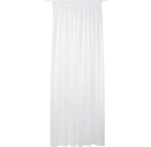 Weißer Duschvorhang mit Kräuselband