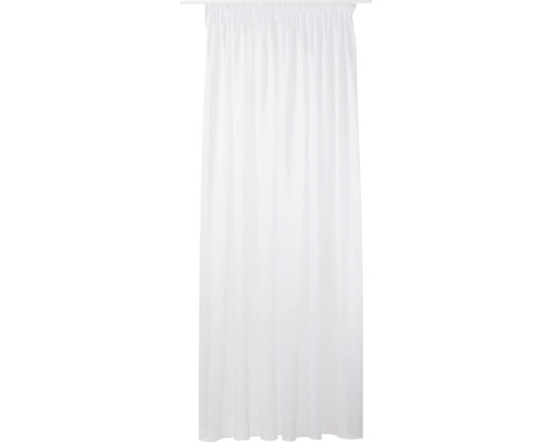 Vorhang mit Universalband Giza weiß 260 x 300 cm Weißer Duschvorhang mit Kräuselband