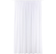 Weißer Gardinenschal mit Kräuselband