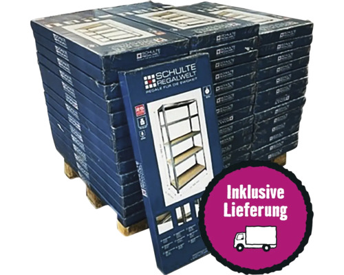 Palette Schwerlast Steckregal Schulte verzinkt 1800x900x400 mm 5 Holzböden  Tragkraft 875 kg 42 Stück bei HORNBACH kaufen