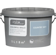 Farbeimer Style Color Colorful Walls abgetönte Wandfarbe Country Sky, 1 Liter