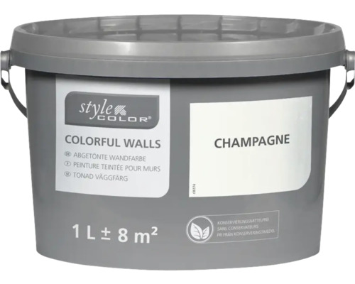 StyleColor COLORFUL WALLS Wand- und Deckenfarbe champagner 1 L StyleColor COLORFUL WALLS Wand- und Deckenfarbe champagner 1 L