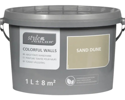 StyleColor COLORFUL WALLS Wand- und Deckenfarbe sand dune 1 L StyleColor COLORFUL WALLS Wand- und Deckenfarbe sand dune 1 L