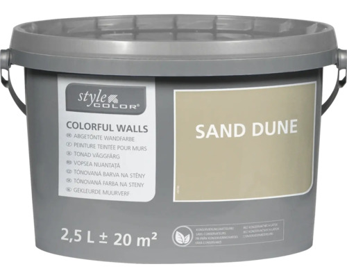 StyleColor COLORFUL WALLS Wand- und Deckenfarbe sand dune 2,5 L StyleColor COLORFUL WALLS Wand- und Deckenfarbe sand dune 2,5 L