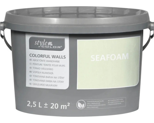 StyleColor COLORFUL WALLS Wand- und Deckenfarbe seafoam 2,5 L StyleColor COLORFUL WALLS Wand- und Deckenfarbe seafoam 2,5 L