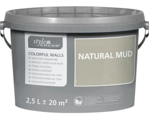 StyleColor COLORFUL WALLS Wand- und Deckenfarbe natural mud 2,5 L StyleColor COLORFUL WALLS Wand- und Deckenfarbe natural mud 2,5 L