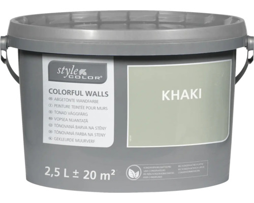 StyleColor COLORFUL WALLS Wand- und Deckenfarbe khaki 2,5 L StyleColor COLORFUL WALLS Wand- und Deckenfarbe khaki 2,5 L