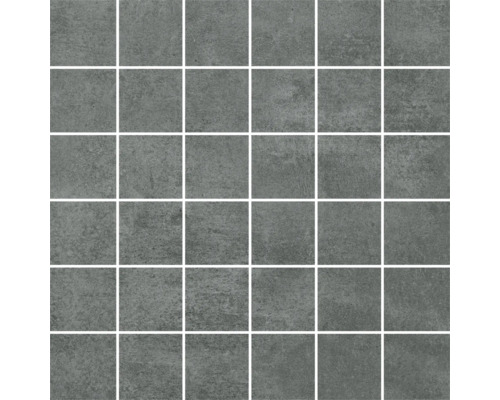 MIRAVA Mosaik MANHATTAN Anthracite Lappato 30 x 30 x 0,9 cm Mosaikfliese mit quadratischen, einzelnen Elementen
