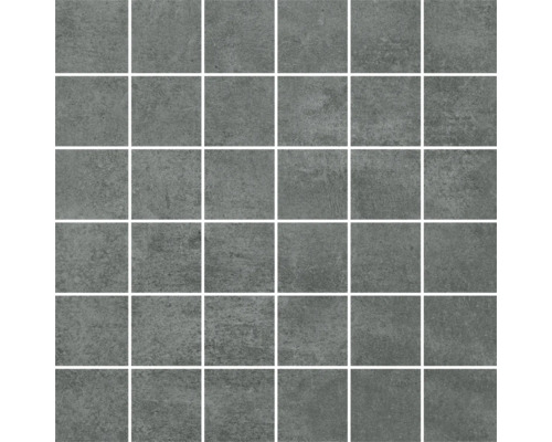 MIRAVA Mosaik MANHATTAN Anthracite matt 30 x 30 x 0,9 cm Mosaikfliese aus Steinzeug, quadratisch