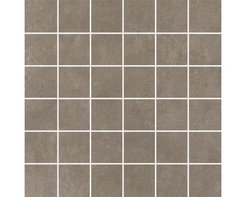 MIRAVA Mosaik MANHATTAN Taupe matt 30 x 30 x 0,9 cm Mosaikfliesenmuster aus Steingut