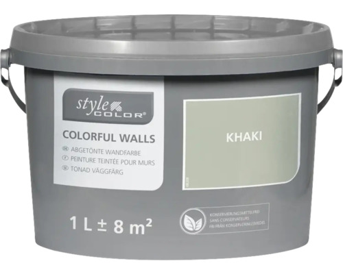 StyleColor COLORFUL WALLS Wand- und Deckenfarbe khaki 1 L-0