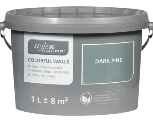 StyleColor COLORFUL WALLS Wand- und Deckenfarbe dark pine 1 L