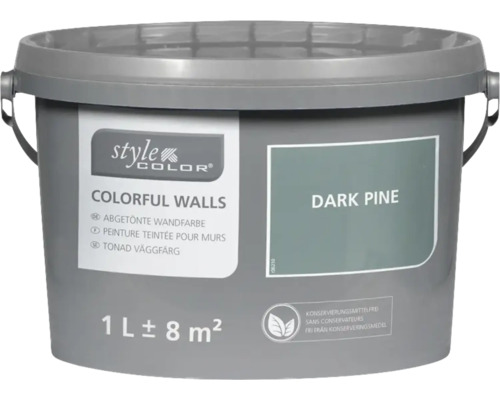 StyleColor COLORFUL WALLS Wand- und Deckenfarbe dark pine 1 L-0