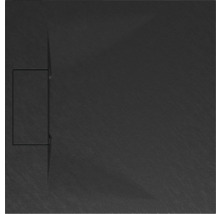Quadratische Duschwanne mit Ablaufrinne