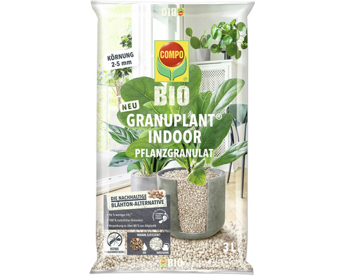Granuplant Indoor Pflanzgranulat COMPO BIO 3 L 100% natürlicher Bimsstein nachhaltige Blähton Alternative